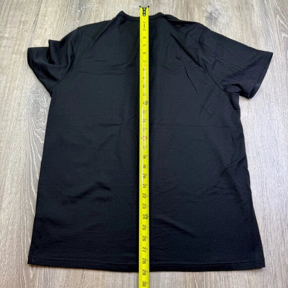 Unbound Mens Black Crew Neck Lightweight Merino Wool Casual Wear T-Shirt Sz XXL - Picture 8 of 9